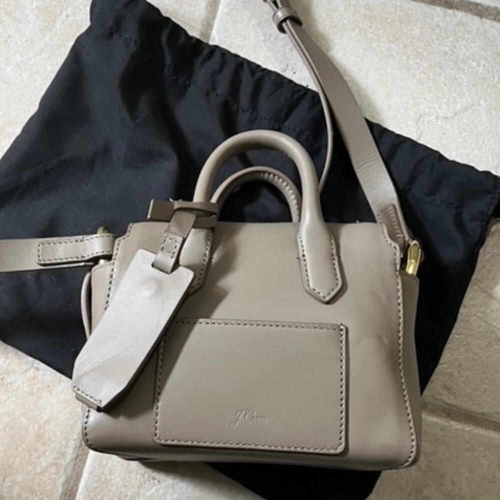 J. Crew Harper mini satchel in Italian leather DESERT CANYON (Taupe grey) - Picture 2 of 8